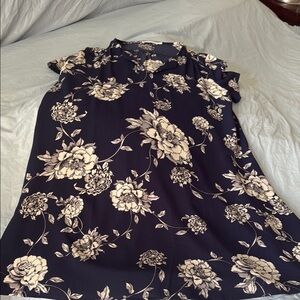 Lush Navy Floral Mini Dress